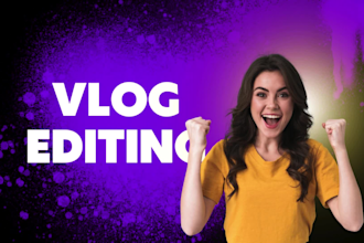 do professional video editing for youtube vlog