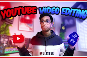professionally edit your youtube video, video editing