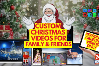create personalized christmas greeting videos for family and friends