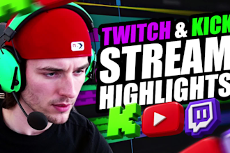 edit stream vods into youtube highlights with free thumbnail