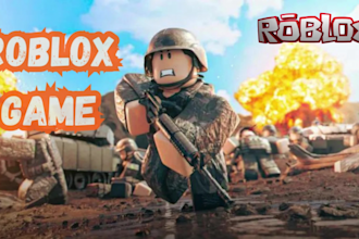 develop roblox full game, full game creation, game map, roblox  game development
