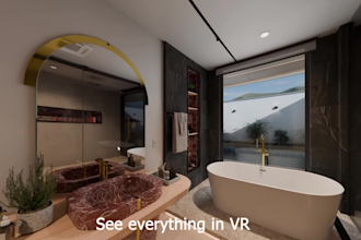 create 360 virtual tours and VR walkthroughs from 3d render