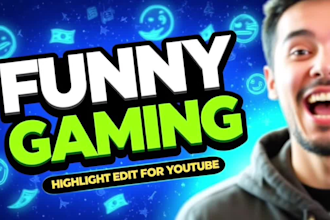 be your gaming video editor for youtube videos