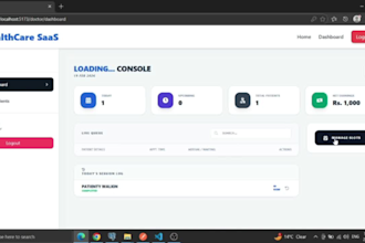 develop healthcare saas, clinic management and appointment booking system