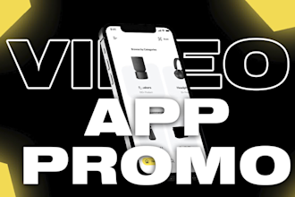 create a unique and professional app promo video