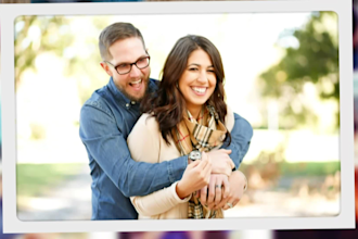 create an amazing memorial slideshow video, photo collage