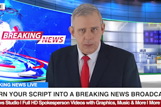 be your real serious breaking news anchor video spokesperson