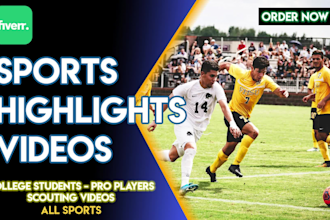 create a professional highlight video for football players