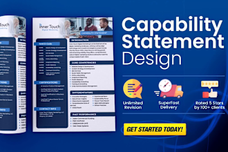 design your federal government capability statement in 12hrs