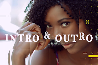 create youtube intro video trailer in 4k quality