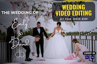 do cinematic wedding video editing
