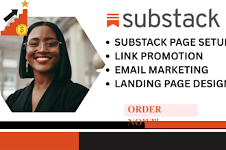 substack newsletter link promotion email template substack page setup beehiiv