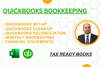 do quickbooks bookkeeping, setup, cleanup and reconciliation