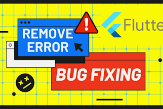 debug and fix error,bugs in your flutter app in 24 hours