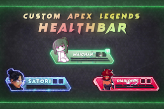 create customized apex legends health bars for your stream