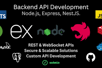 be your node js, nestjs, express backend developer apis, microservices