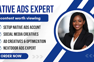 setup and manage native ads, social media ads and nextdoor ads campaigns