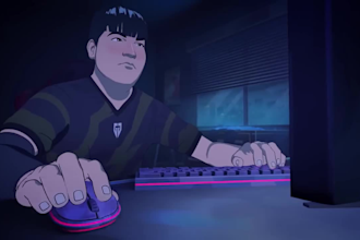 2d anime animation, 2d cartoon animation, 2d music video, youtube intro, twitch