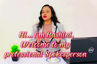 be engaging female spokesperson for brand promotion