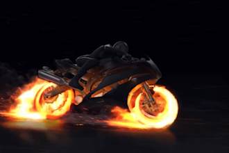 make perfect motorcycle fire reveal logo animation intro