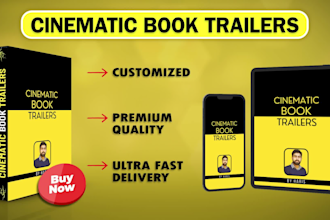 create cinematic book trailers book promo video and book trailer video
