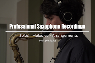 record professional saxophone solos and melodies