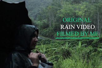 film 4k relaxing rain video with high quality sounds up to 10h