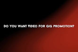 make video for brand advertisement and gig promotion