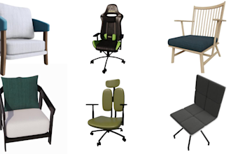 do 3d modeling and rendering furniture product in sketchup
