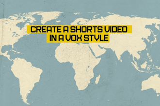 create a shorts, tiktok, and reels video in a vox style