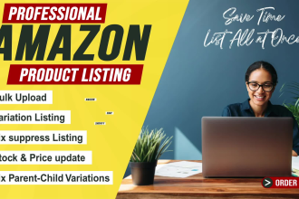 do amazon product listing via flat file bulk upload