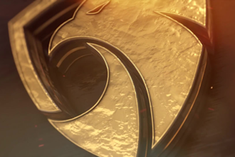 make cinematic 3d gold logo animation 4k