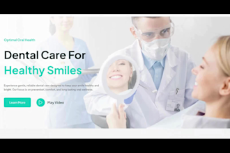 design a dental landing page for ads and lead generation