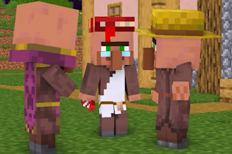 create minecraft 3d animation