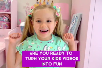 do eye catching video editing and motion graphics for kids