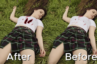 create gunshot vfx and 3d blood effects for your video