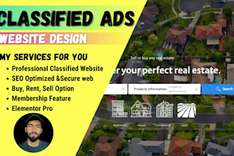 develop a classified ads listing website in wordpress