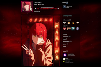 design an animated steam artwork for your steam profile