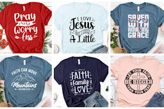 do christian t shirt design within your budget