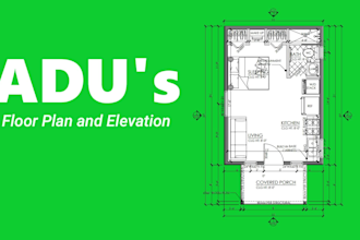 draft adu, garage conversion, and city permit with mep and structure