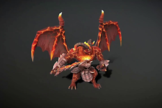 3d monster, spider and creatures realistic design, texture rigging and animate