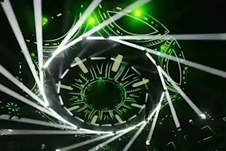 create led screen animation 3d vj loop concert dj stage show led wall content