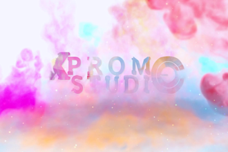 create colorful smoke,ink logo reveal