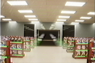 create liminal space backrooms horror type animation
