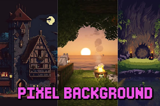 do pixel art 8bit 16bit 32bit animations, sprites, lofi loops, animated gifs