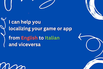 localize and translate your game in italian