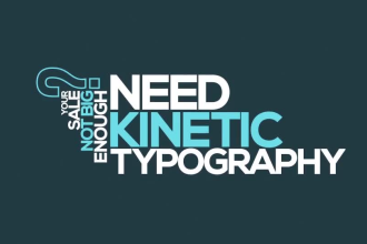 create kinetic typography video