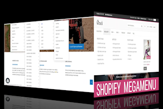 create shopify mega menu, shopify menu, shopify collections