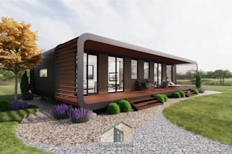design 3d  modular houses, trailer houses , container houses
