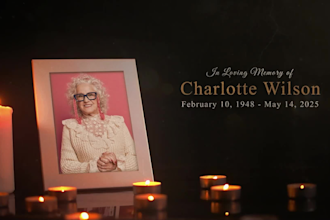 create emotional memorial, tribute or funeral slideshow video